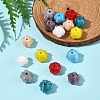 16Pcs 8 Colors Handmade Lampwork Beads LAMP-FS0001-25-8