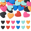 24Pcs 6 Colors Opaque Resin Pendants CRES-TA0001-20-1