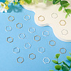 24Pcs 2 Colors Brass Linking Rings KK-TA0003-08-4