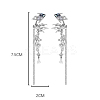 Fish Alloy Glass Dangle Stud Earrings FS-WG4D6D9-03-1