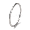 Non-Tarnish 304 Stainless Steel Simple Plain Band Finger Ring for Women Men RJEW-F152-01H-P-1