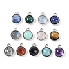Natural Mixed Stone Pendants G-K372-03P-1