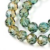 Baking Paint Transparent Glass Beads Strands DGLA-A035-T10mm-A08-4