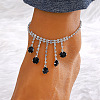 Brass Crystal Rhinestone Tennis Anklets for Wome FS-WGAF92D-20-1