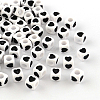 Opaque Acrylic European Beads X-OPDL-S078-01-1