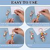 16Pcs Alloy Beadable Bar Keychain for DIY Crafts Jewelry Making KEYC-SZ0001-17PG-4