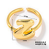 Fashionable Letter Brass Open Cuff for Women UR6840-26-1