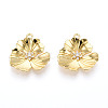 Brass Micro Pave Cubic Zirconia Pendants KK-N265-23G-1