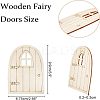 Wooden Fairy Door Decoration WOOD-NB0001-64A-5