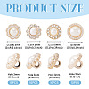 40Pcs 4 Styles 1-Hole Acrylic Rhinestone Shank Buttons BUTT-TA0001-44-4