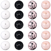 DIY Natural White Jade & Plum Blossom Jasper & Synthetic Black Stone & Turquoise Round Beads Bracelets Making Kits DIY-SC0030-27-6