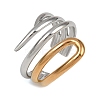 304 Stainless Steel Cuff Rings for Women LS-RJEW-L133-03GP-01-2