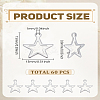 60Pcs 304 Stainless Steel Charms STAS-LP0003-01-2