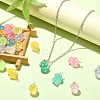 45Pcs 9 Colors Luminous Translucent Resin Pendants RESI-CJ0003-23-6