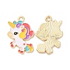 Alloy Enamel Pendants ENAM-C014-03G-1