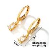 Fashionable Copper Inlaid Zircon Hoop Earrings UQ9075-4-1