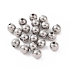 Non-Tarnish 304 Stainless Steel Round Beads STAS-F285-01P-1