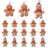 15Pcs 3 Styles Christmas Opaque Resin Pendants RESI-YW0004-76-2