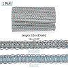 Polyester Braided Lace Trim OCOR-WH0078-09C-2