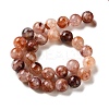 Natural Hematoid Quartz/Ferruginous Quartz Beads Strands G-H343-D14-14mm-3