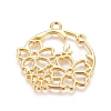 Zinc Alloy Open Back Bezel Pendants LS-PALLOY-E564-64G-1