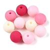 Rubberized Style Imitated Silicone Acrylic Beads MACR-T048-01C-15-1