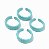 Spray Painted Alloy Cuff Rings RJEW-T011-28B-RS-1