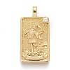 Brass Micro Pave Clear Cubic Zirconia Pendants X-ZIRC-Z004-01P-1