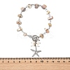 Summer Beach 304 Stainless Steel Starfish Charm OT Bracelets BJEW-JB14373-02-4