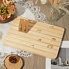 Rectangle Wood Earring Display Card Stands ODIS-WH20008-07B-7