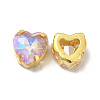 Moonlight Effect Heart Sew on Rhinestone GLAA-P055-05B-G02-2