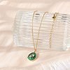304 Stainless Steel Micro Pave Cubic Zirconia constellation Pendant Necklaces NJEW-R021-01G-09-3