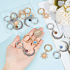 12Pcs 6 Styles Sun & Moon Alloy Shoe Charms HJEW-DR00003-3