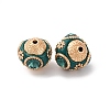 Handmade Resin Indonesia Round Beads IPDL-R400-17-2