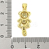 Brass Micro Pave Cubic Zirconia Pendants KK-R159-19B-G-3