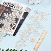 Polyester Metallic Embroidery Lace Appliques DIY-WH0401-94C-3
