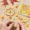 DIY Barrel Plastic Beads & Resin Candy Corn Pendant Making Kits DIY-YW0011-81-5