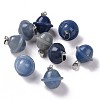 Dyed & Heated Natural Blue Aventurine Pendants G-B041-01P-09-1