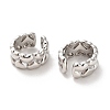 Heart Brass Cuff Earrings for Women EJEW-L270-003P-2