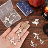 SUNNYCLUE 10Pcs 5 Style Halloween 201 Stainless Steel Big Pendants STAS-SC0005-17-3