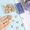 56Pcs 7 Styles Light Gold Marine Animal Alloy Pendants FIND-SC0012-78-3
