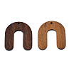 Resin & Walnut Wood Pendants WOOD-N011-008-2