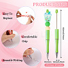 9Pcs 9 Colors UV Plated Plastic Ball-Point Pen AJEW-TA0001-83-3