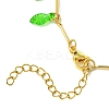 Brass Bar Link Chains Charm Bracelets BJEW-JB11523-03-4
