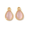 Brass Crushed Ice Cut Cubic Zirconia Pendants KK-D024-26B-G-1