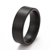 Ion Plating(IP) 304 Stainless Steel Plain Band Finger Ring for Men Women RJEW-E062-A01-05EB-1