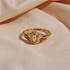 304 Stainless Steel Finger Rings for Women FS-WG654F2-02-4