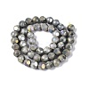 Ombre Effect Dyed Electroplate Opaque Glass Beads Strands EGLA-Q130-01A-02-3