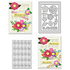 Flower Carbon Steel Cutting Dies Stencils DIY-WH0309-1356-1
