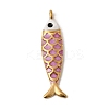 304 Stainless Steel Enamel Pendants STAS-B128-53G-2